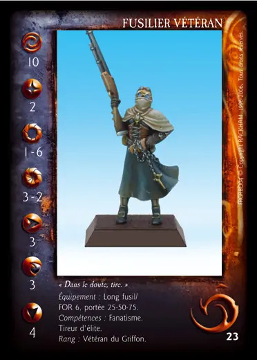 Veteran Fusilier' - 1/1 profile card
