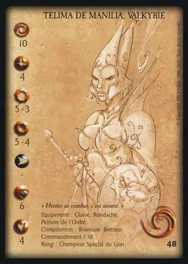 Telima of Manilia, valkyrie' - 1/1 profile card