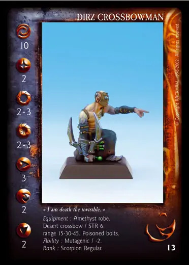 Dirz Crossbowman (1)' - 1/1 profile card