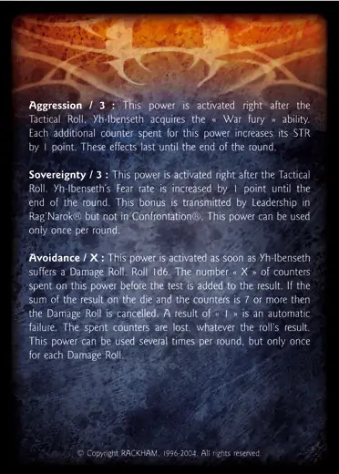 Yh-Ibenseth, Dominant' - 2/2 profile card