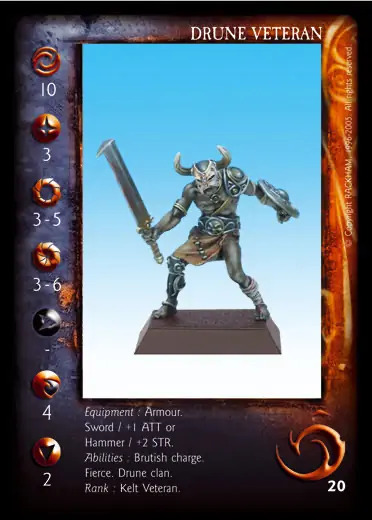 Drune Veteran / Sword' - 1/1 profile card