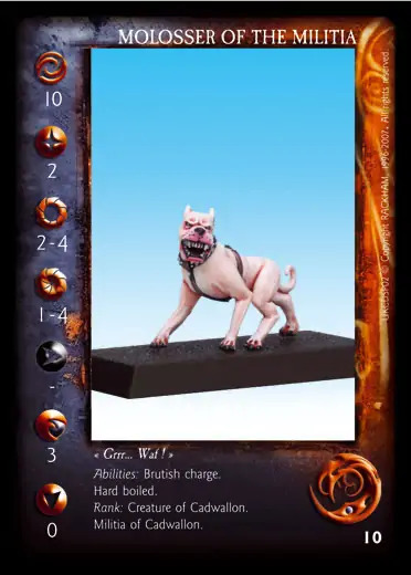 Molosser of the Militia' - 1/1 profile card