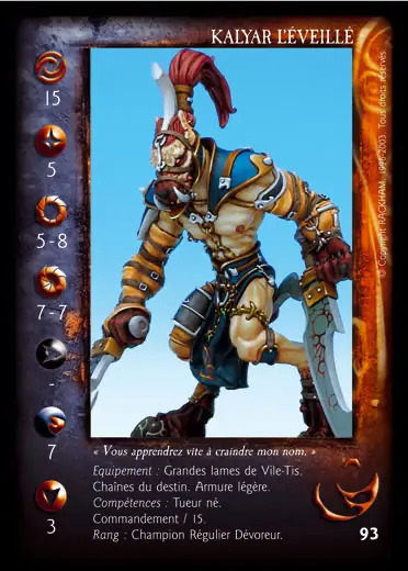 Kalyar the awakened' - 1/1 profile card
