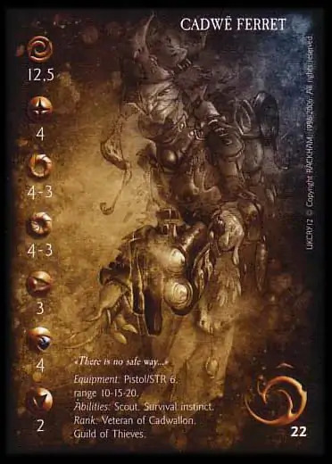 Cadwë Ferret' - 1/2 profile card