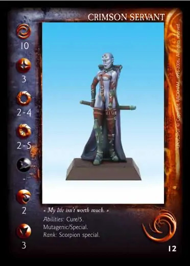 Crimson Servant' - 1/2 profile card