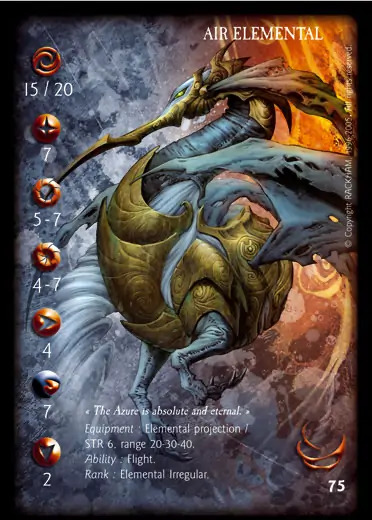 Air Elemental' - 1/1 profile card