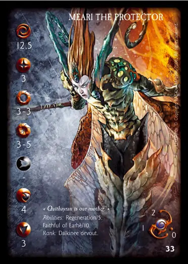 Meari the protector' - 1/1 profile card