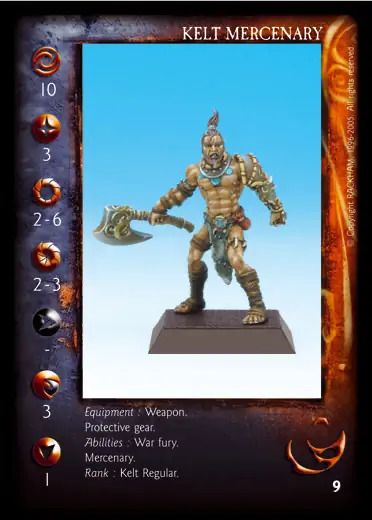 Kelt Mercenary' - 1/1 profile card