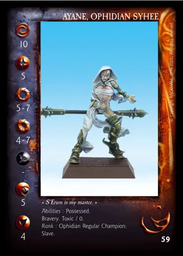 Ayane, Ophidian Syhee' - 1/1 profile card