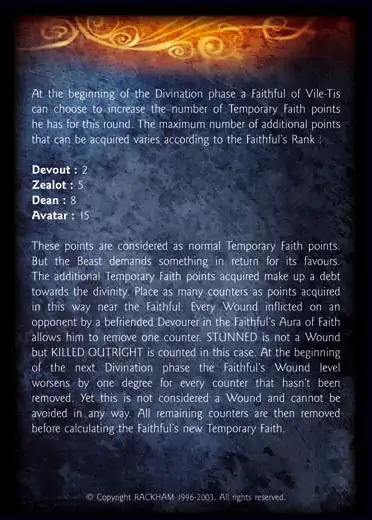 Nemetis the sacrilegious' - 3/3 profile card