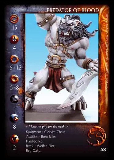 Predator of Blood' - 1/1 profile card