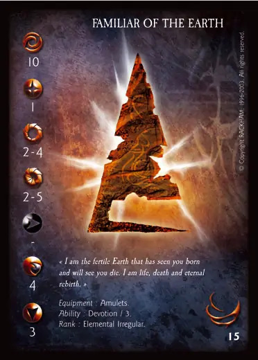 Familiar of Earth' - 1/3 profile card