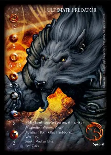 Ultimate Predator' - 1/2 profile card