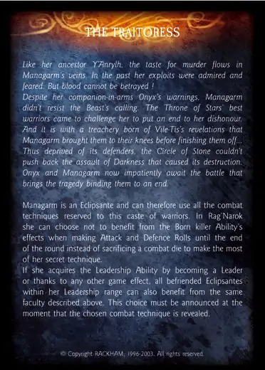 Managarm the traitoress' - 3/3 profile card