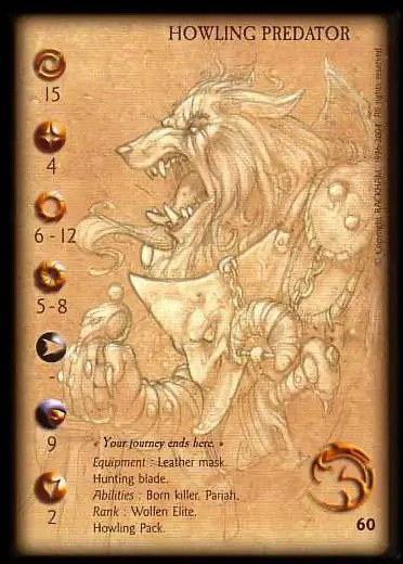 Howling Predator' - 1/1 profile card