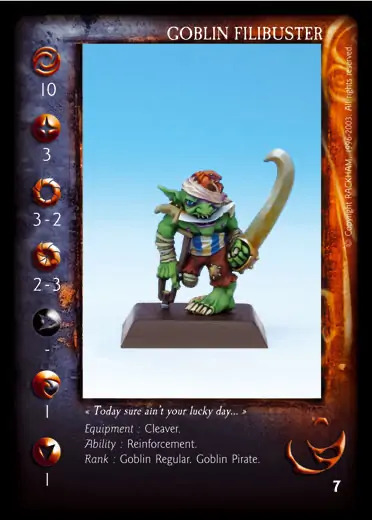 Goblin Filibuster' - 1/1 profile card