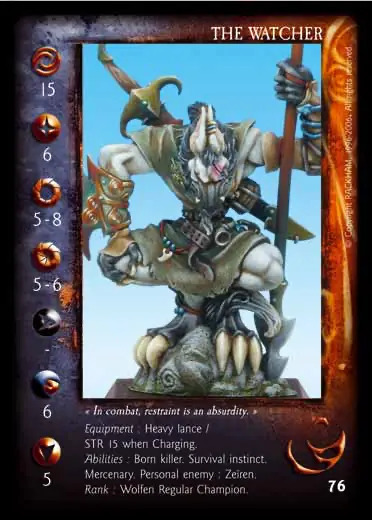 The Watcher' - 1/1 profile card