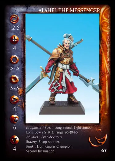 Alahel the messenger' - 1/1 profile card