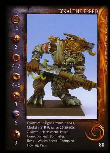Lykai the liberated' - 1/1 profile card