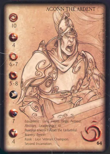 Agonn the ardent, 2nd' - 1/1 profile card