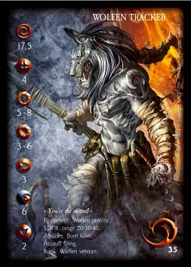 Wolfen Tracker' - 1/1 profile card
