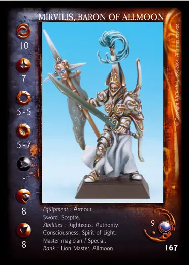 Mirvilis, baron of Allmoon' - 1/2 profile card