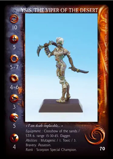 Ysis, the viper of the desert' - 1/1 profile card