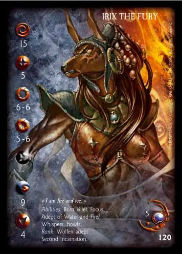 Irix the fury, 2nd' - 1/1 profile card