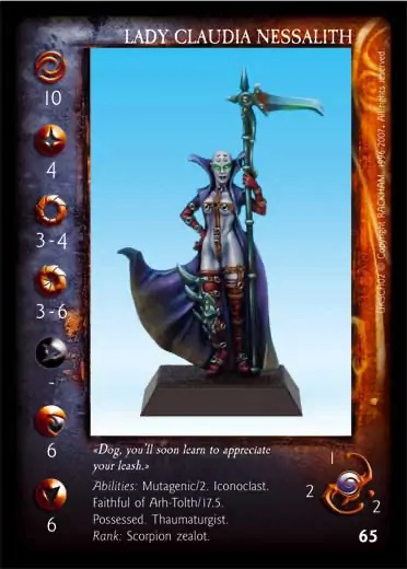 Lady Claudia Nessalith' - 1/2 profile card