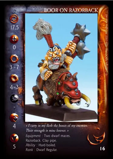 Boor on Razorback' - 1/1 profile card