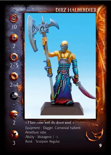 Halberdier of Dirz' - 1/1 profile card