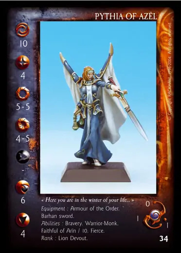 Pythia of Azel' - 1/2 profile card
