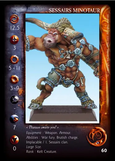 Sessair Minotaur' - 1/1 profile card