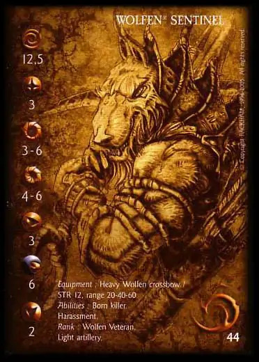 Wolfen Sentinel' - 1/1 profile card