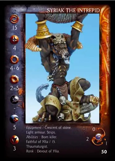 Syriak the intrepid' - 1/1 profile card