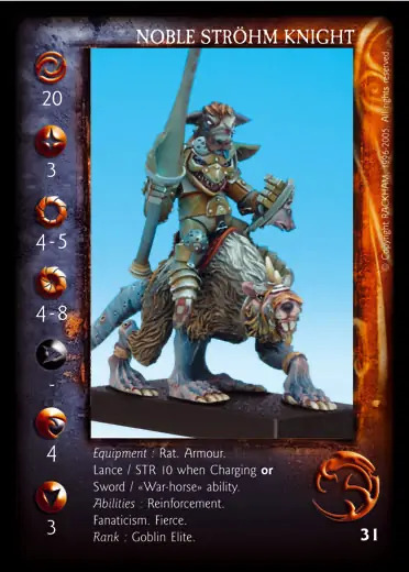 Noble Ströhm Knight/Sword (1)' - 1/1 profile card