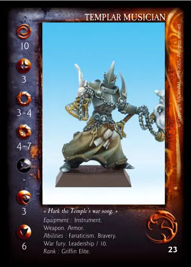 Templar Musician' - 1/1 profile card