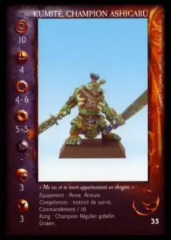Kumite, champion Ashigaru' - 1/1 profile card