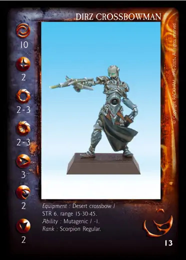 Dirz Crossbowman (2)' - 1/1 profile card