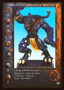 Wolfen Predator with Two Blades' - 1/1 profile card