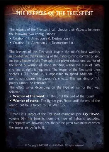 Keeper of the Tree-Spirit (Battles)' - 2/2 profile card