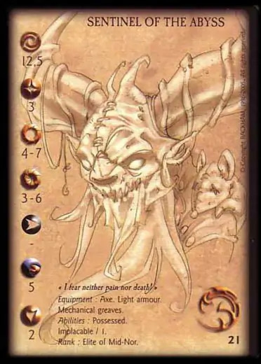 Sentinel of the Abyss' - 1/1 profile card