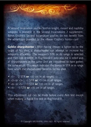 Baron Ozhön, 2nd (on foot)' - 3/3 profile card