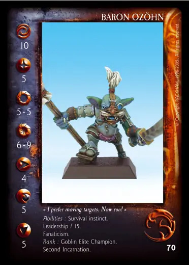 Baron Ozhön, 2nd (on foot)' - 1/3 profile card