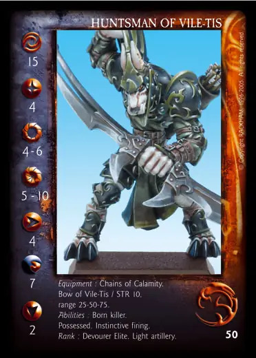 Huntsman of Vile-Tis' - 1/1 profile card