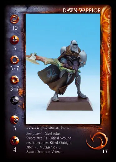 Dawn Warrior' - 1/1 profile card