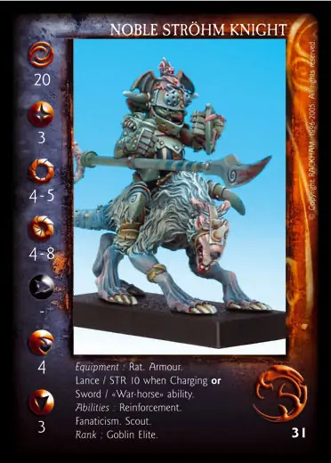 Noble Ströhm Knight/Sword (3)' - 1/1 profile card