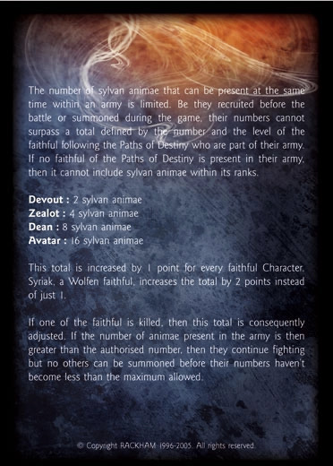 Sylvan animae' - 2/2 profile card
