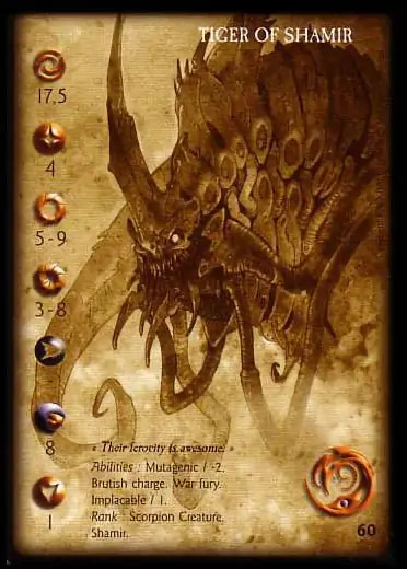 Tiger of Shamir' - 1/1 profile card