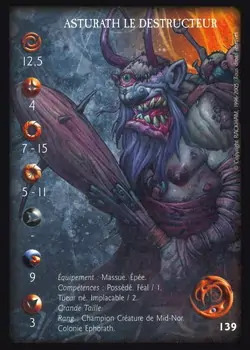 Asturath the destroyer' - 1/1 profile card